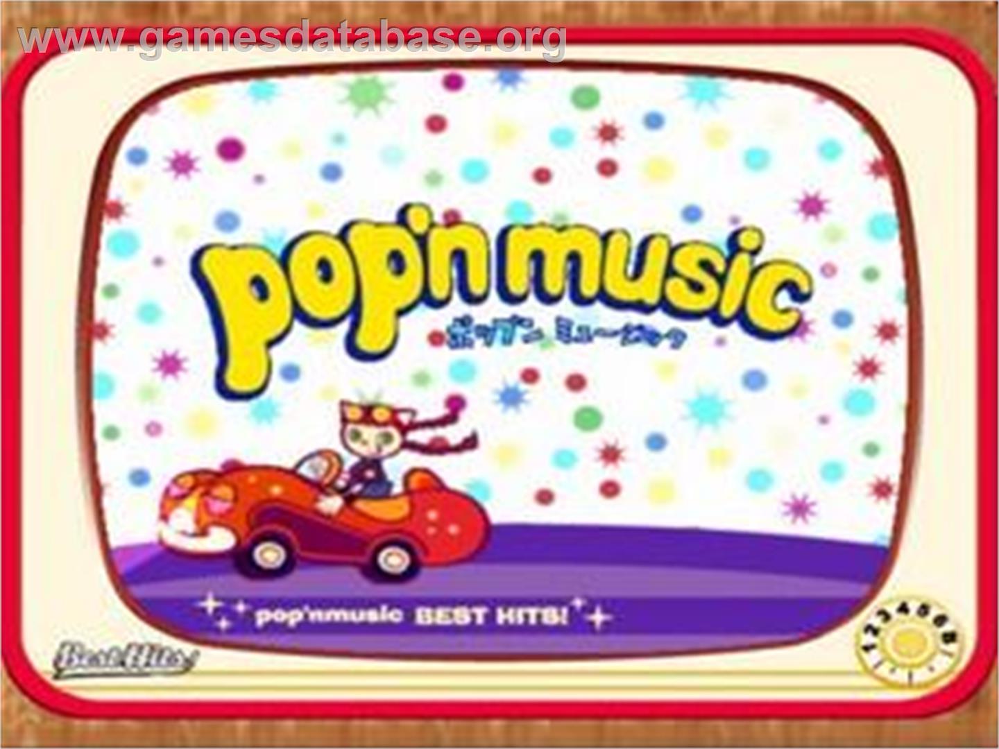 Pop'n Music Best Hits! - Sony Playstation 2 - Artwork - Title Screen