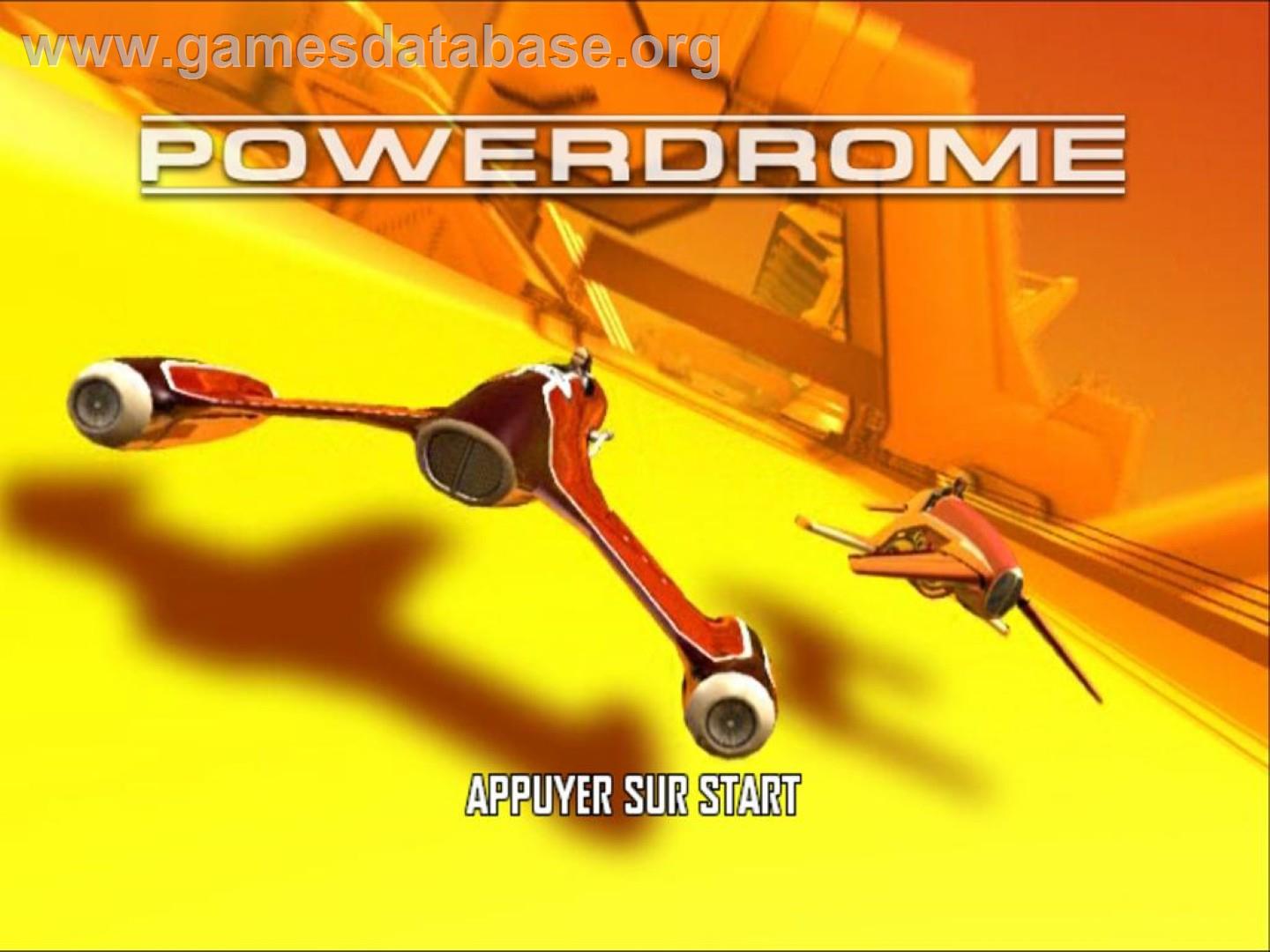 Power Drome - Sony Playstation 2 - Artwork - Title Screen