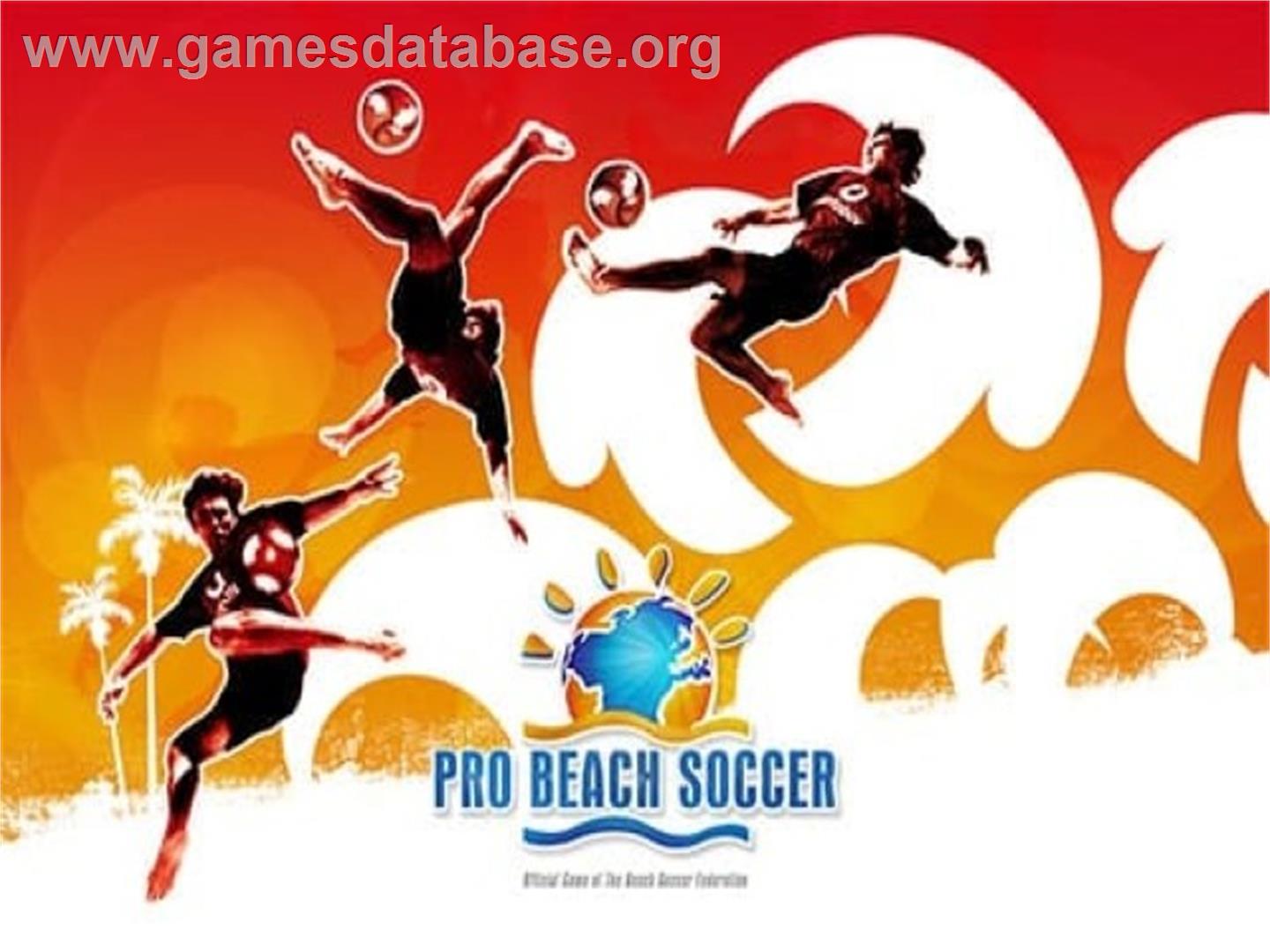 Pro Beach Soccer - Sony Playstation 2 - Artwork - Title Screen
