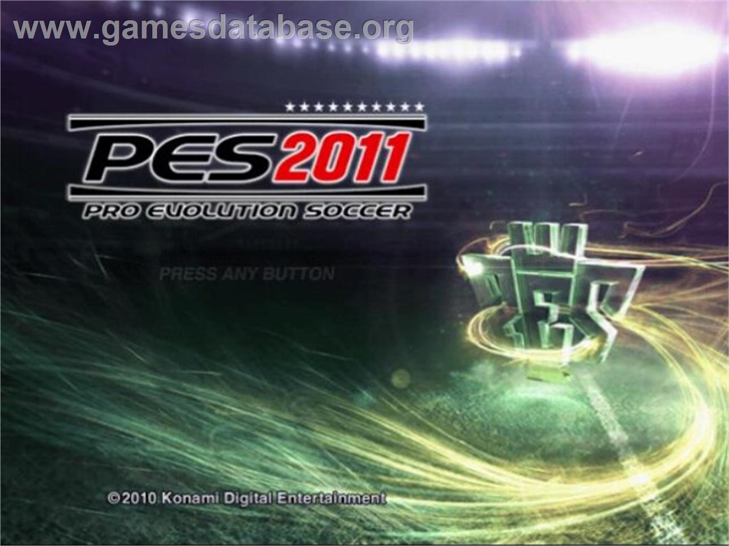 Pro Evolution Soccer 2011 - Sony Playstation 2 - Artwork - Title Screen