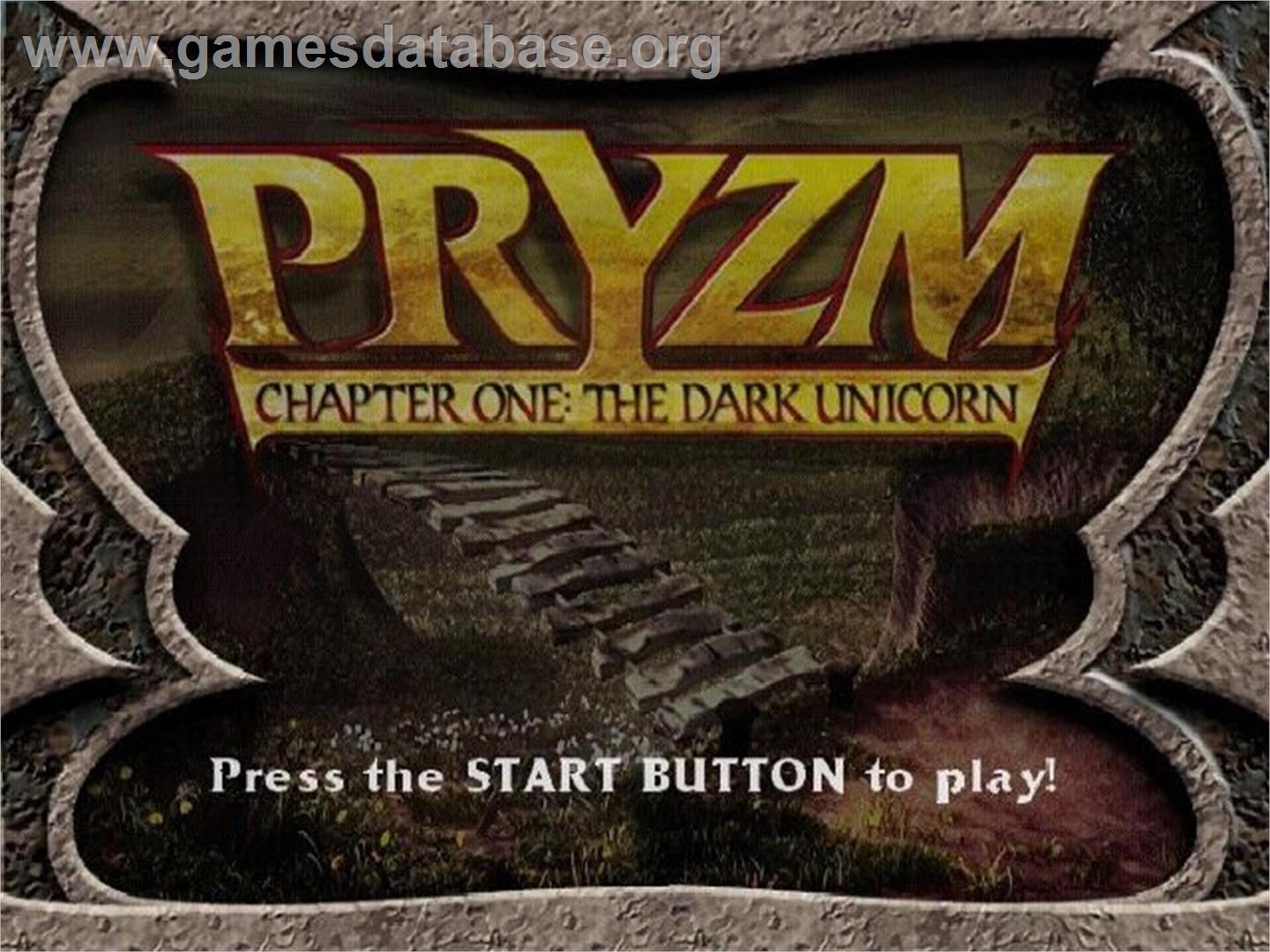 Pryzm Chapter One - The Dark Unicorn - Sony Playstation 2 - Artwork - Title Screen
