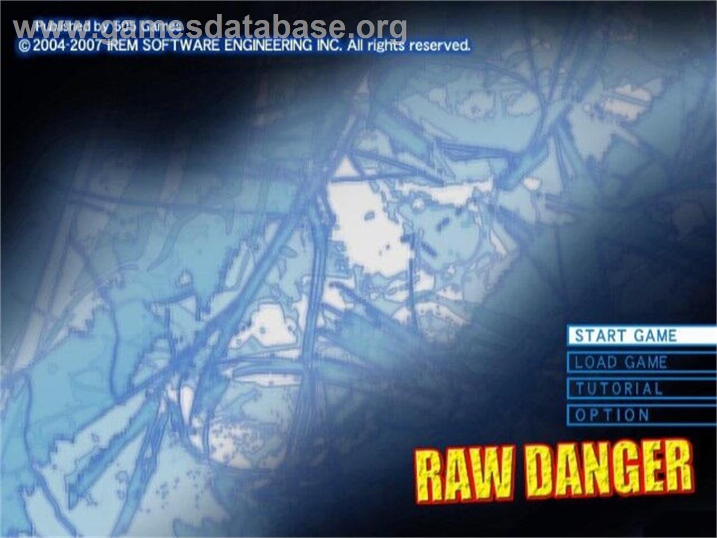 Raw Danger! - Sony Playstation 2 - Artwork - Title Screen
