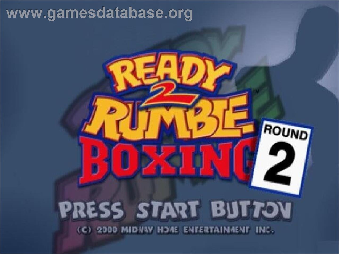 Ready 2 Rumble Boxing Round 2 - Sony Playstation 2 - Artwork - Title Screen