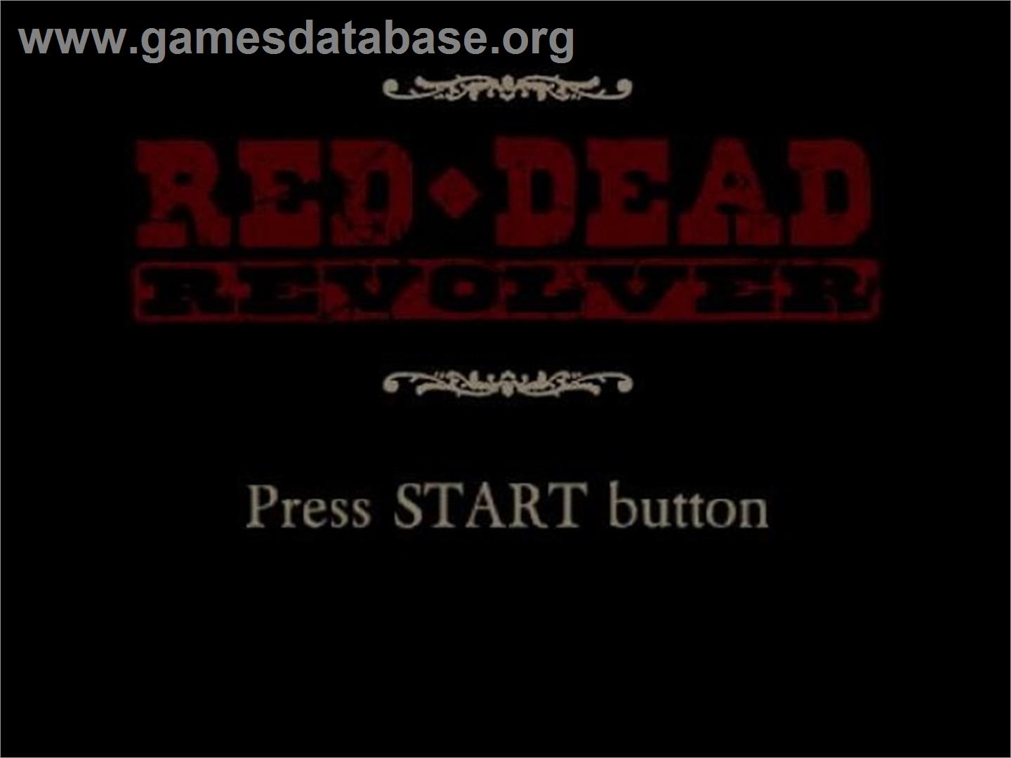 Red Dead Revolver - Sony Playstation 2 - Artwork - Title Screen