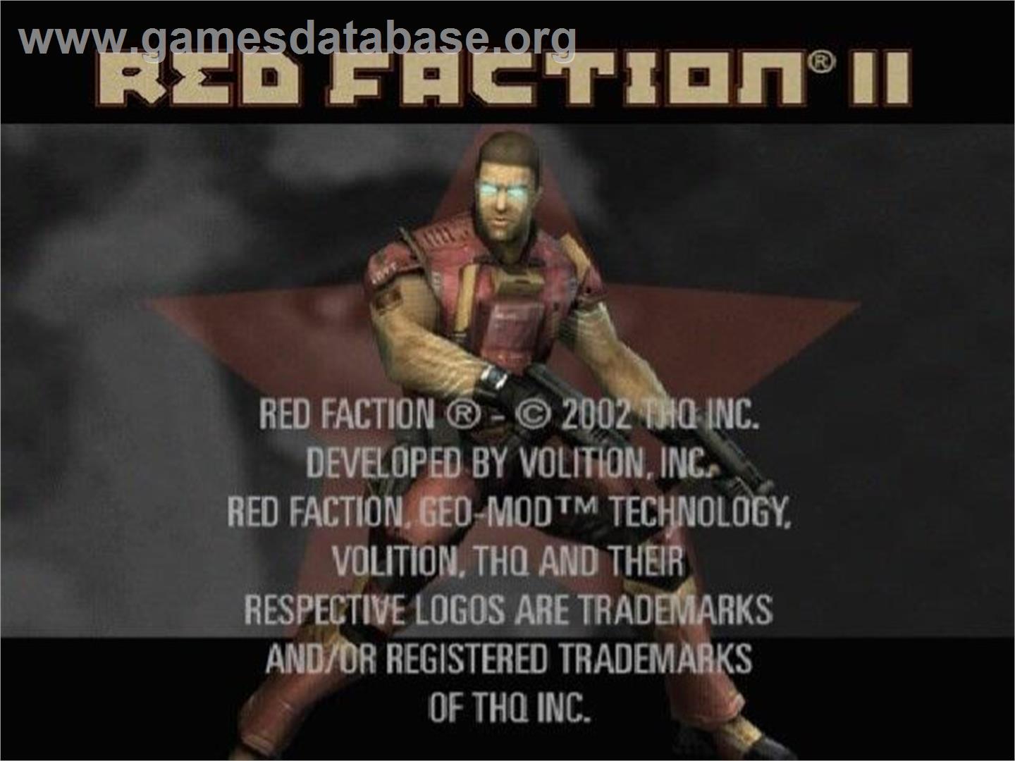 Red Faction 2 - Sony Playstation 2 - Artwork - Title Screen