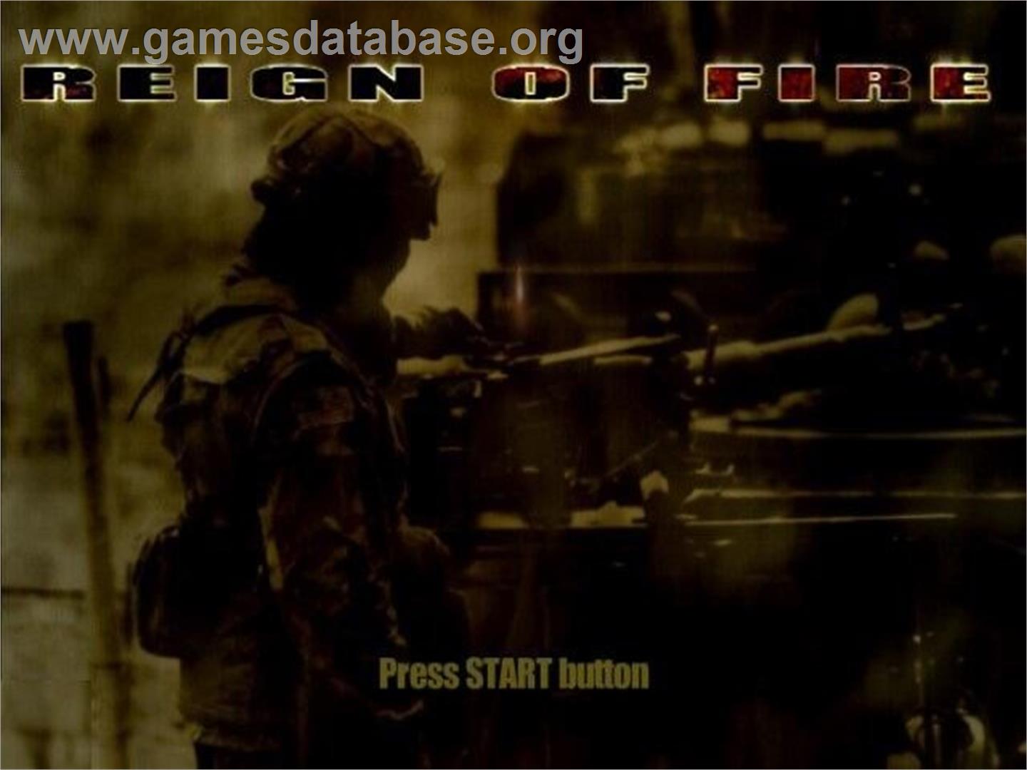 Reign Of Fire - Sony Playstation 2 - Artwork - Title Screen