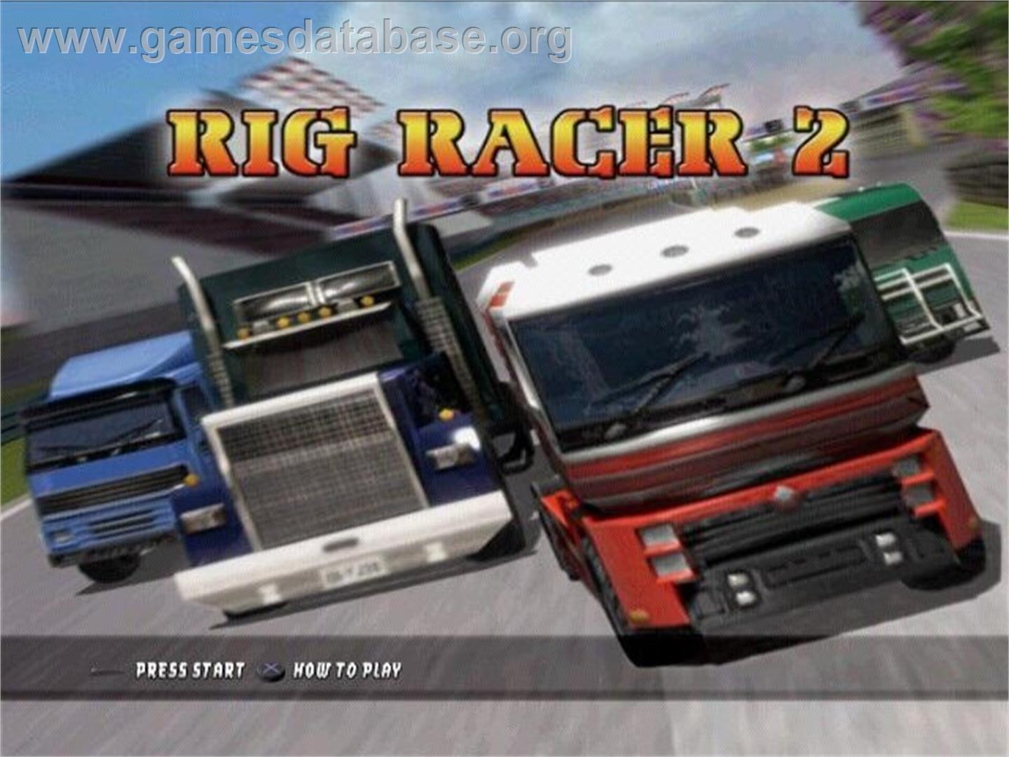 Rig Racer 2 - Sony Playstation 2 - Artwork - Title Screen