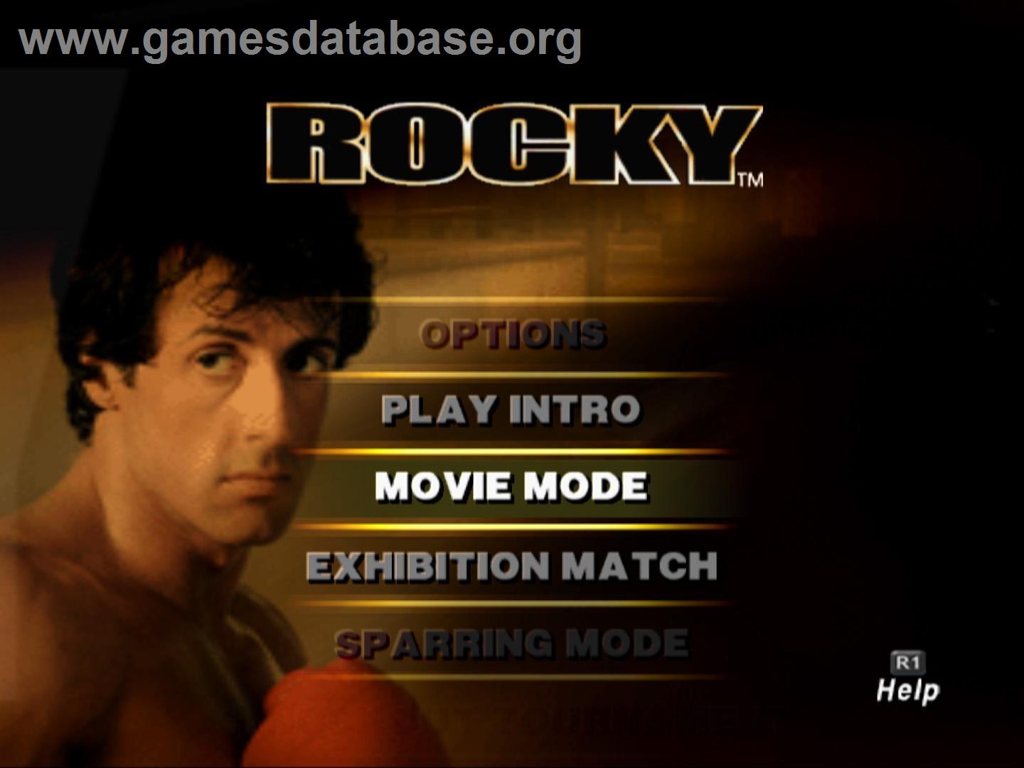Rocky - Sony Playstation 2 - Artwork - Title Screen