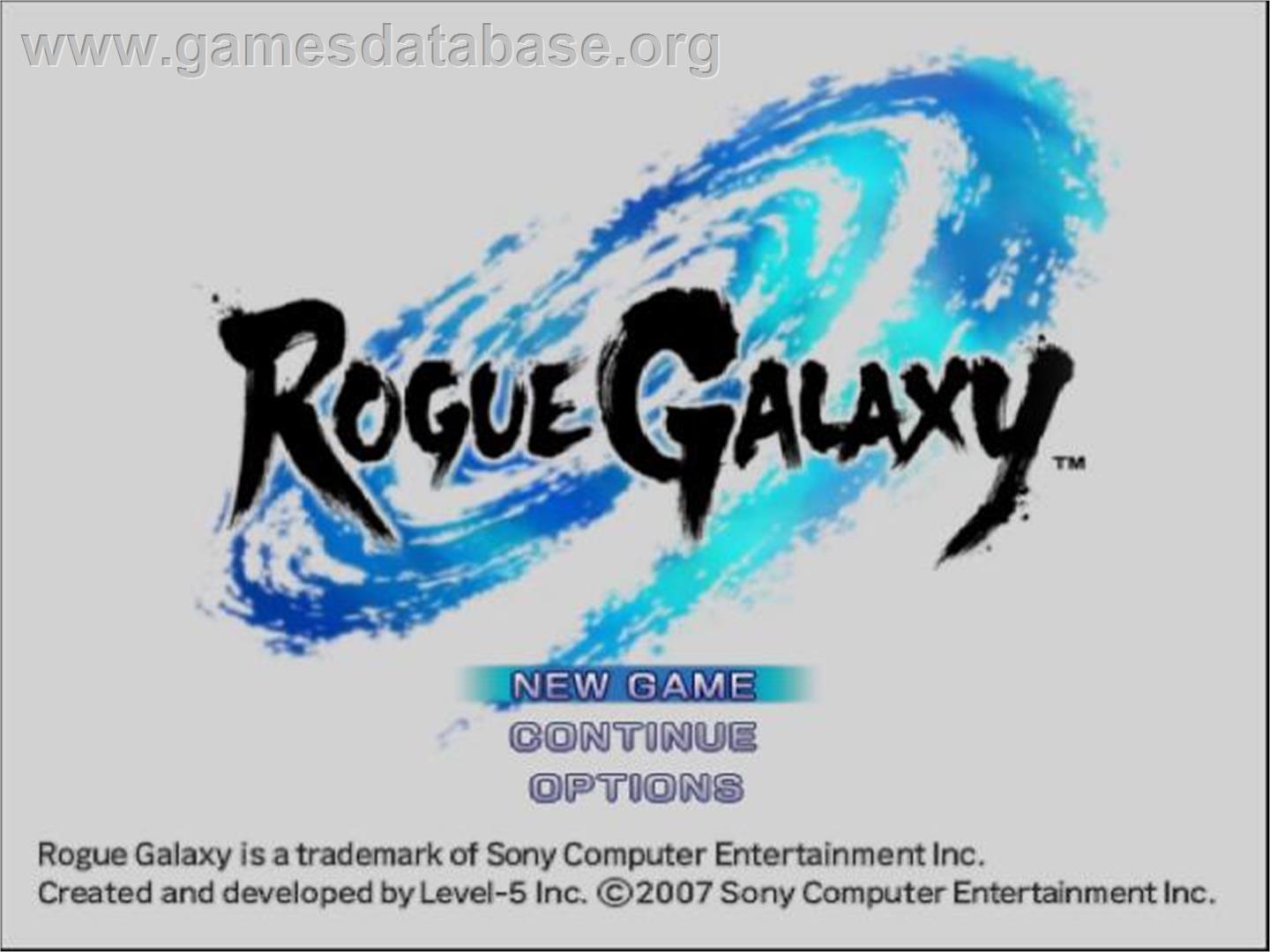 Rogue Galaxy - Sony Playstation 2 - Artwork - Title Screen