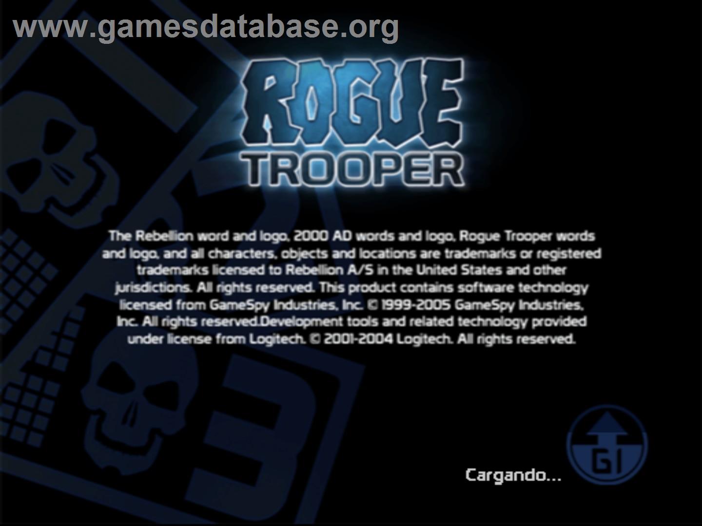Rogue Trooper - Sony Playstation 2 - Artwork - Title Screen