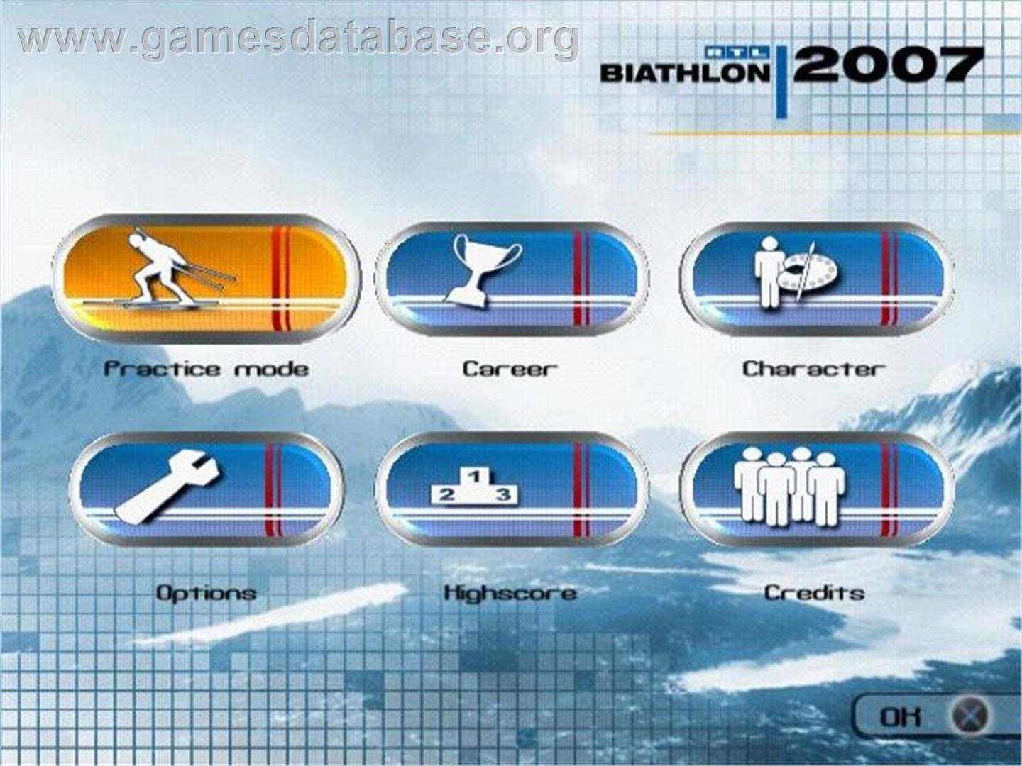 Rtl Biathlon 2007 - Sony Playstation 2 - Artwork - Title Screen