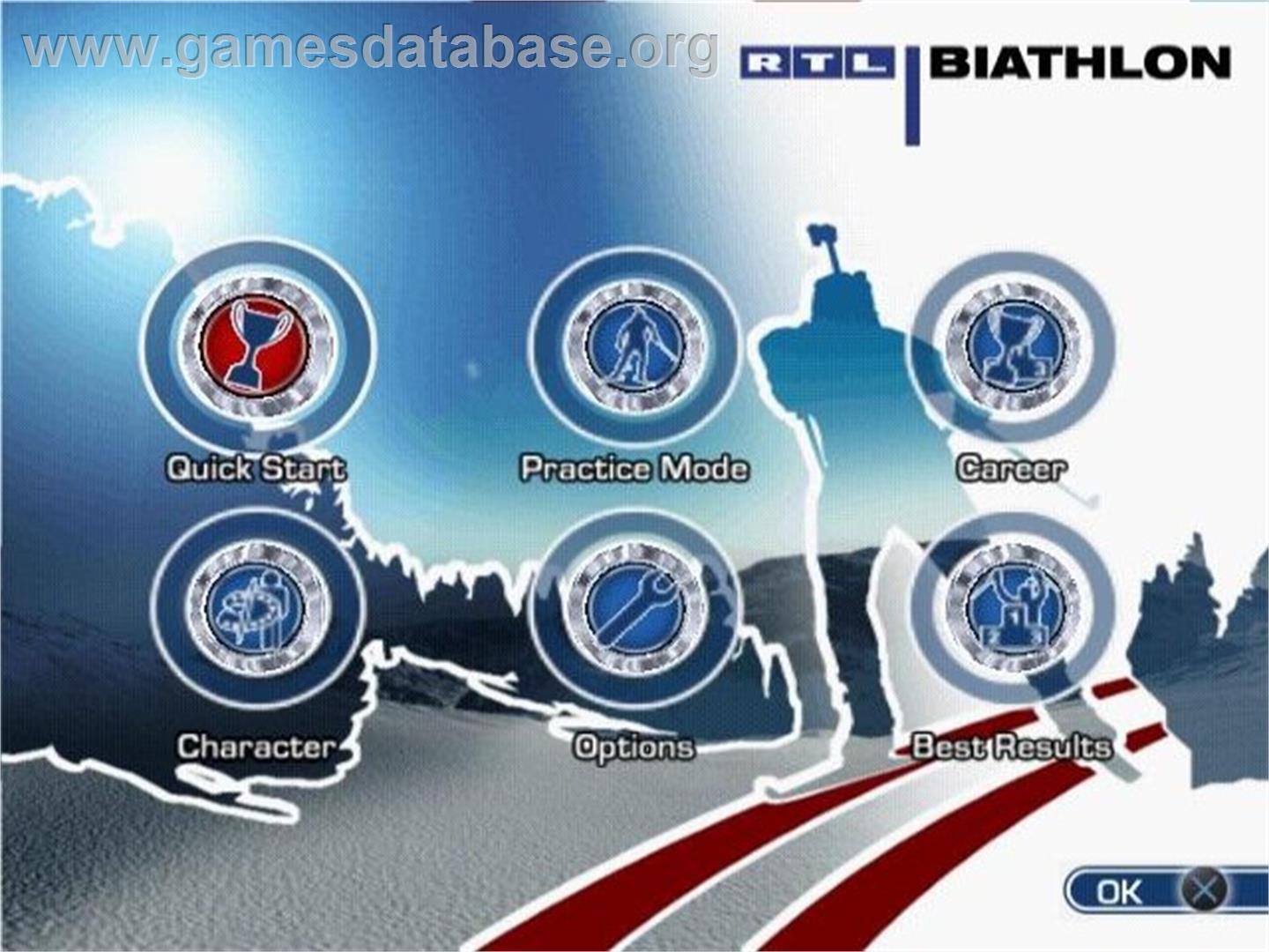 Rtl Biathlon 2009 - Sony Playstation 2 - Artwork - Title Screen