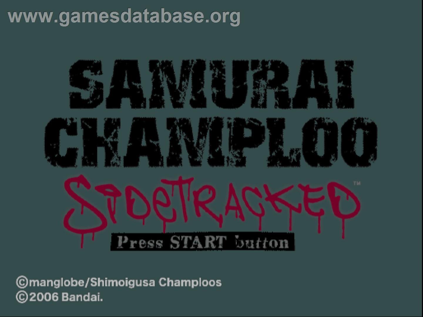 Samurai Champloo - Sony Playstation 2 - Artwork - Title Screen