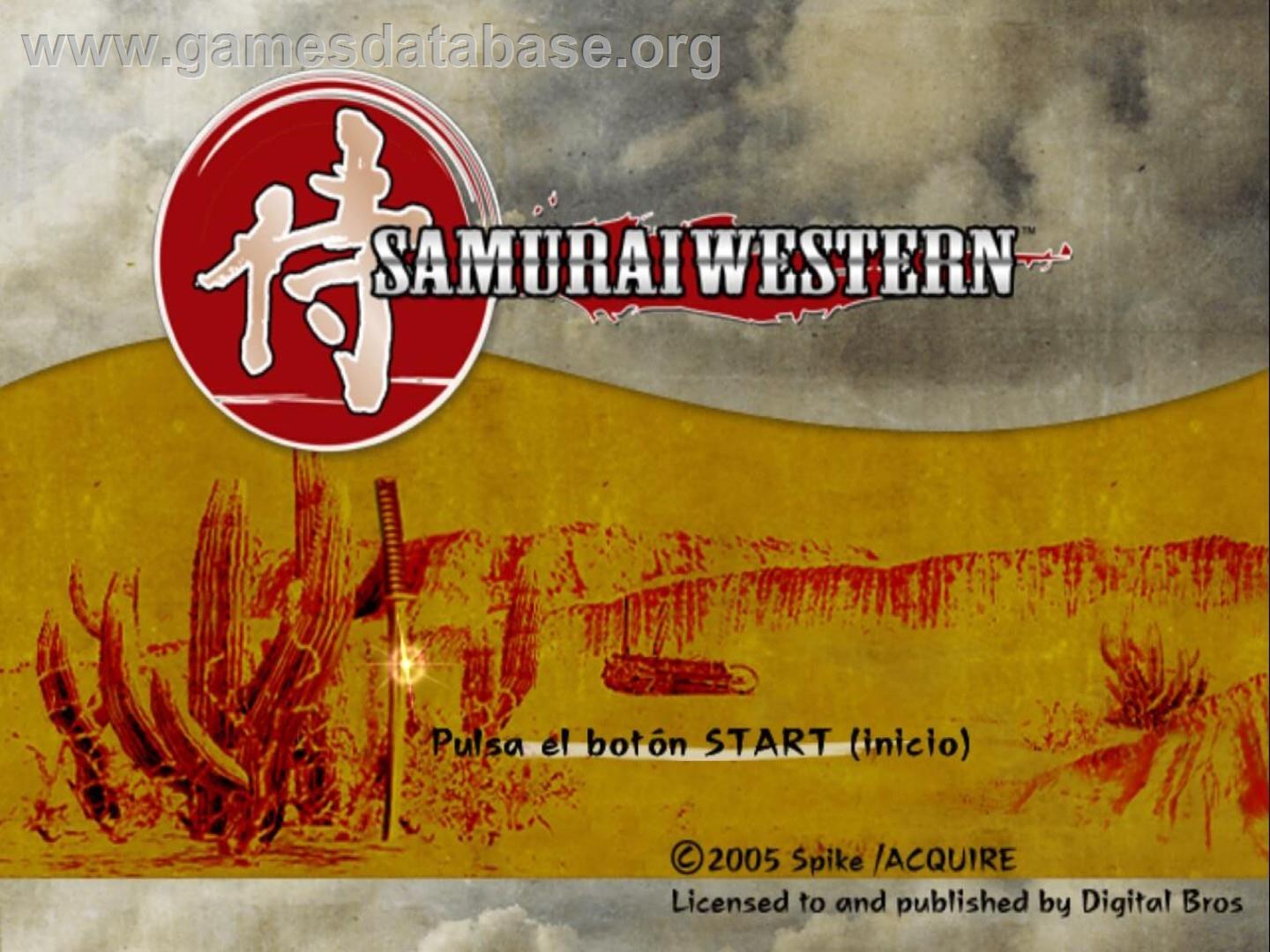 Samurai Western - Sony Playstation 2 - Artwork - Title Screen