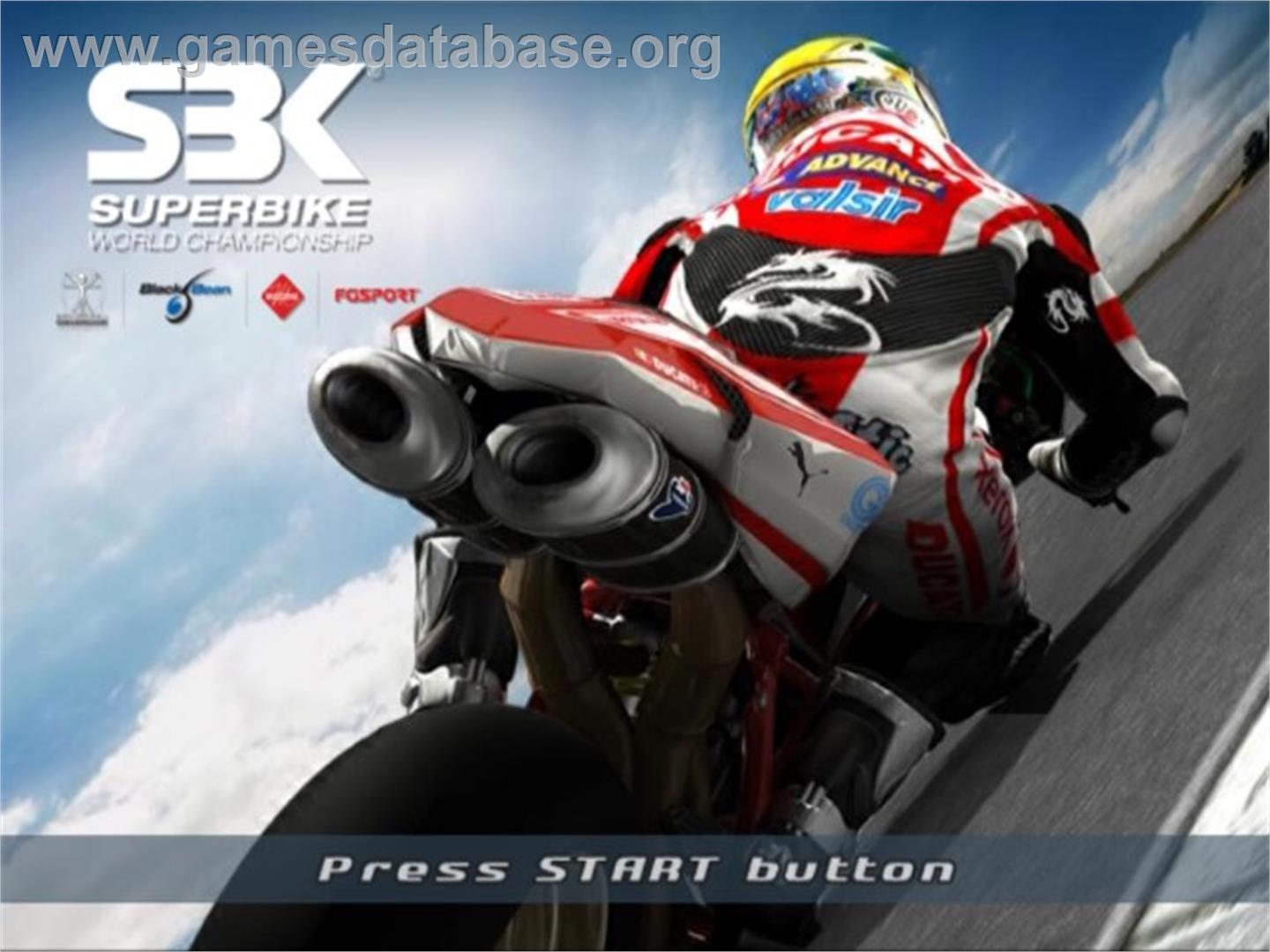 Sbk 08 - Superbike World Championship - Sony Playstation 2 - Artwork - Title Screen