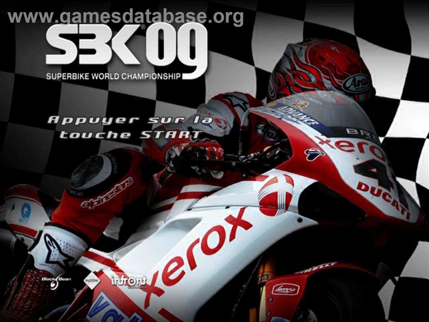 Sbk 09 - Superbike World Championship - Sony Playstation 2 - Artwork - Title Screen