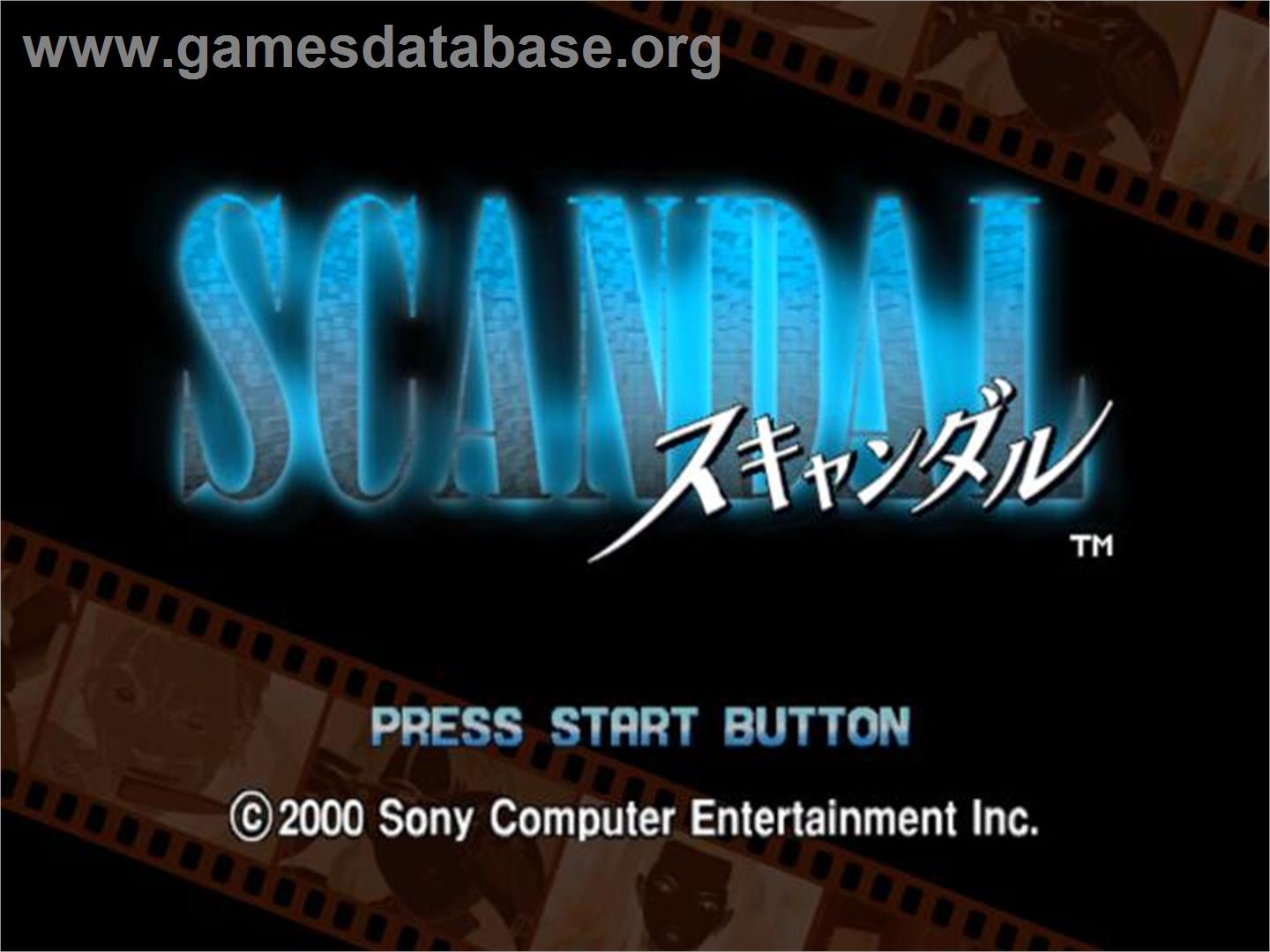 Scandal - Sony Playstation 2 - Artwork - Title Screen