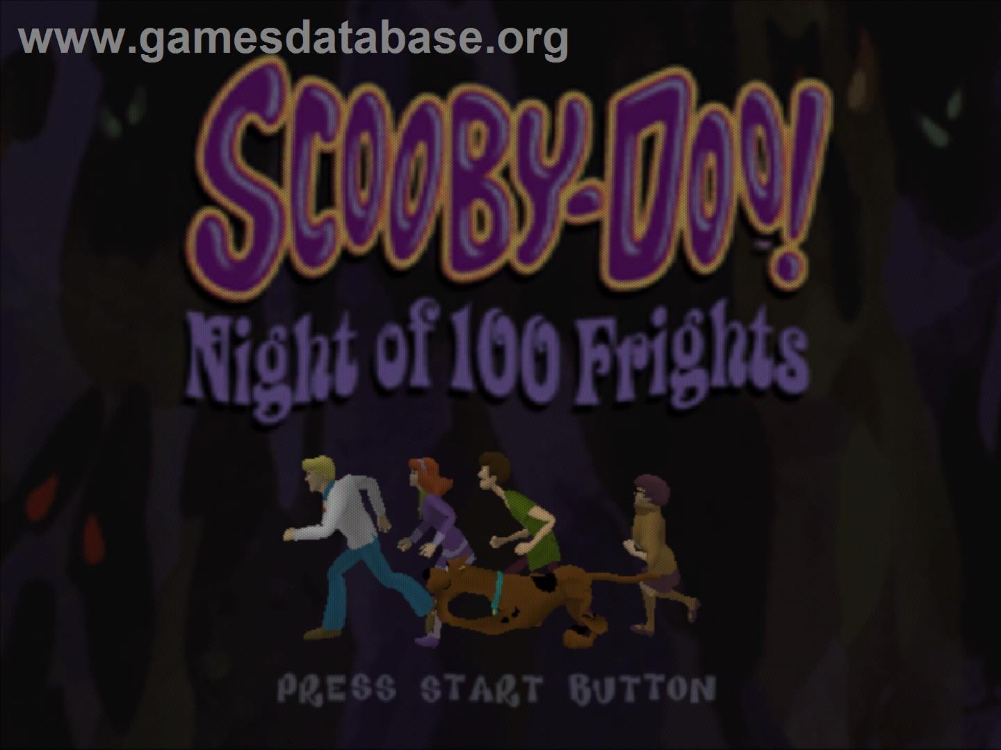 Scooby-Doo! Night of 100 Frights - Sony Playstation 2 - Artwork - Title Screen