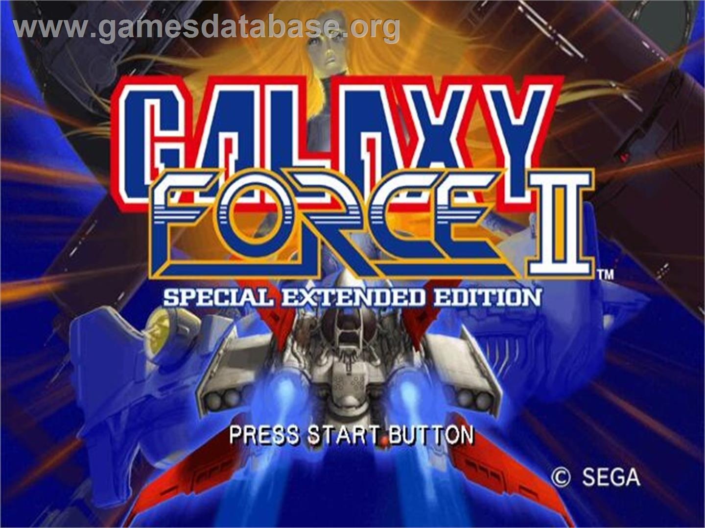 Sega Ages 2500 Series Vol. 30 - Galaxy Force II - Special Extended Edition - Sony Playstation 2 - Artwork - Title Screen