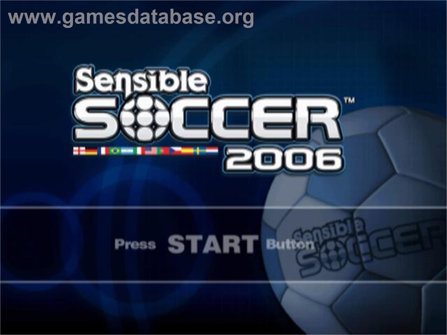 Sensible Soccer 2006 - Sony Playstation 2 - Artwork - Title Screen