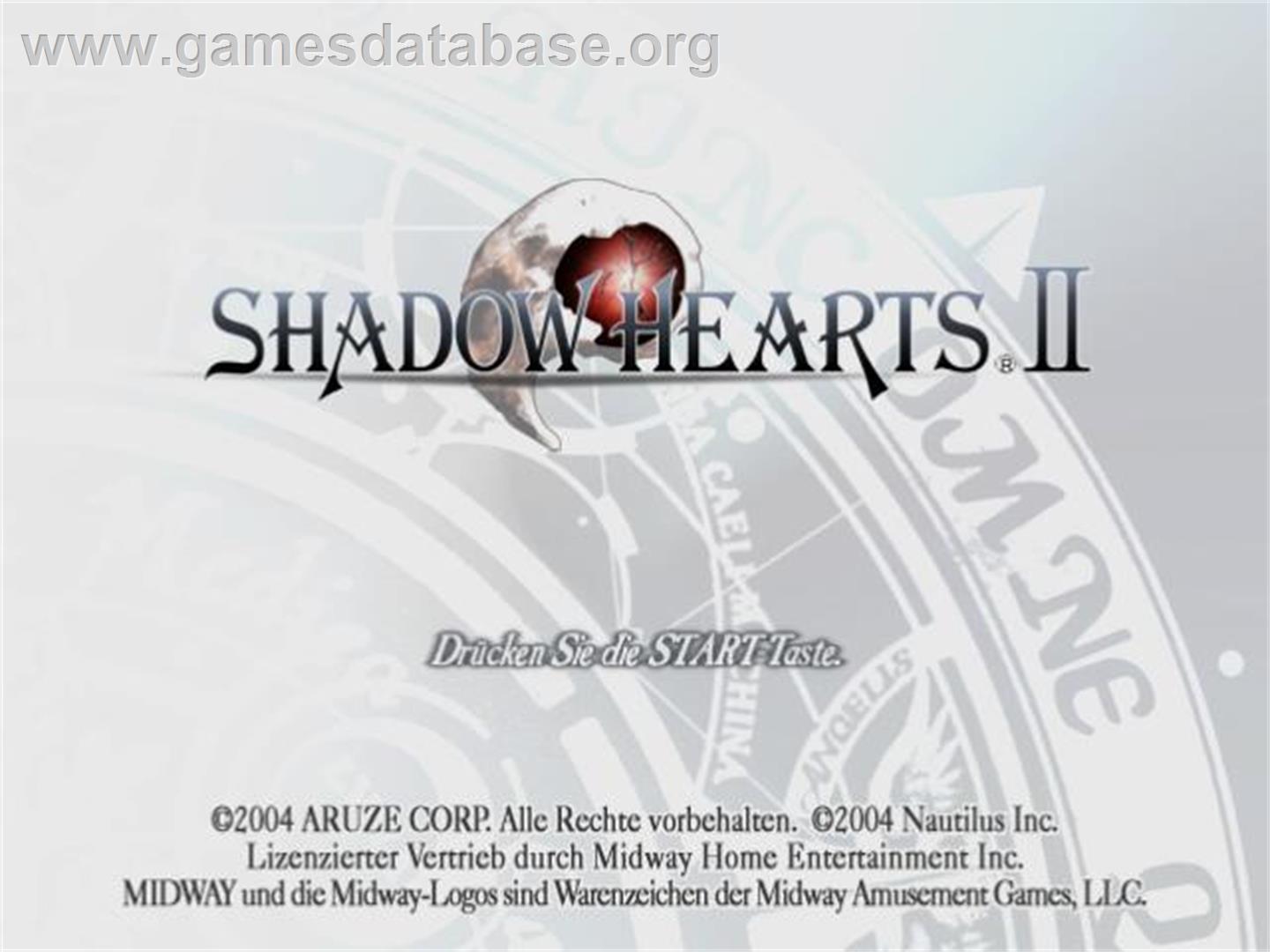 Shadow Hearts - Covenant - Sony Playstation 2 - Artwork - Title Screen