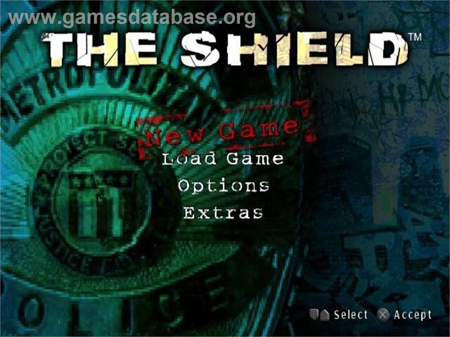 Shield, The - Sony Playstation 2 - Artwork - Title Screen
