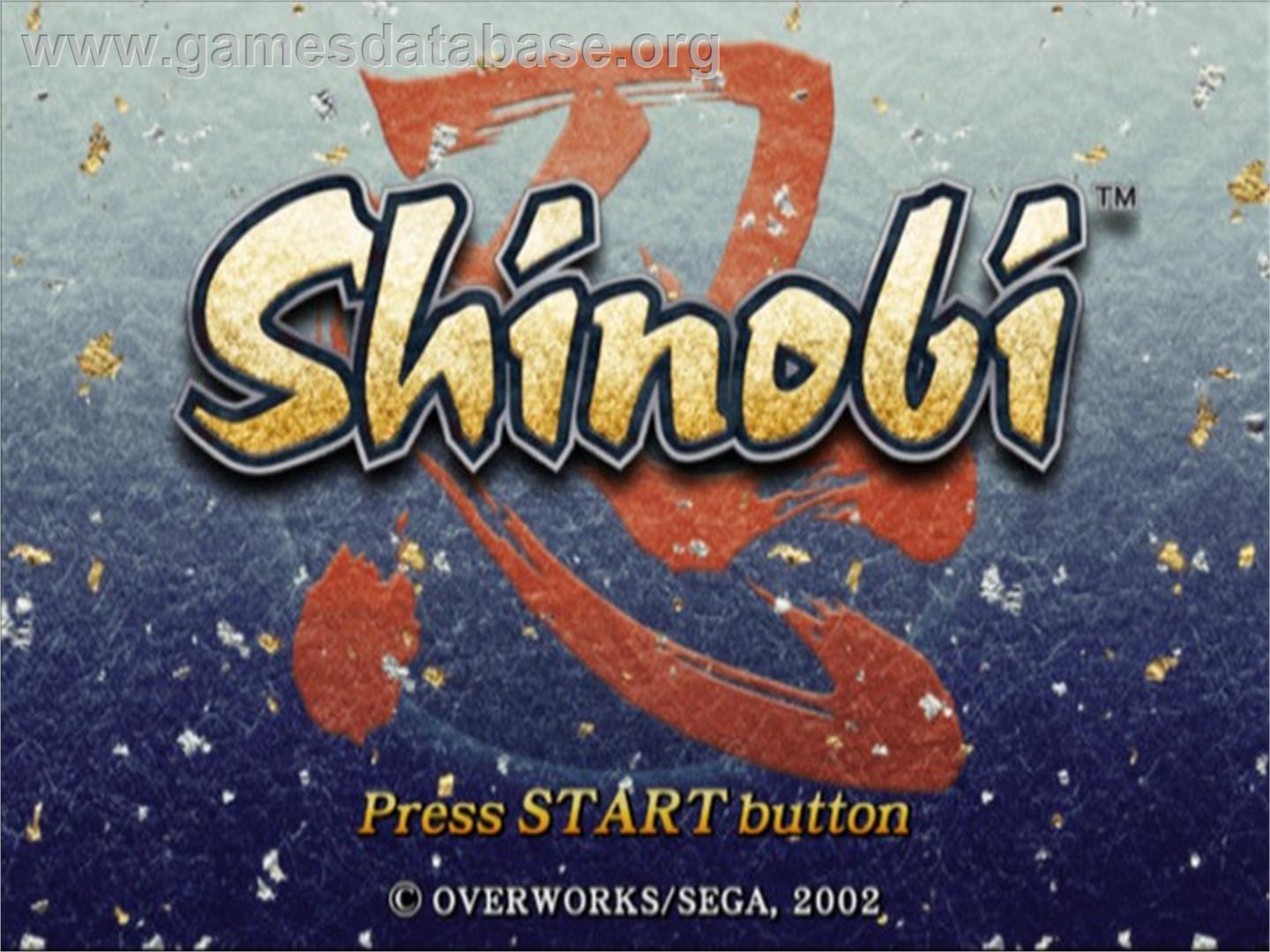 Shinobi - Sony Playstation 2 - Artwork - Title Screen