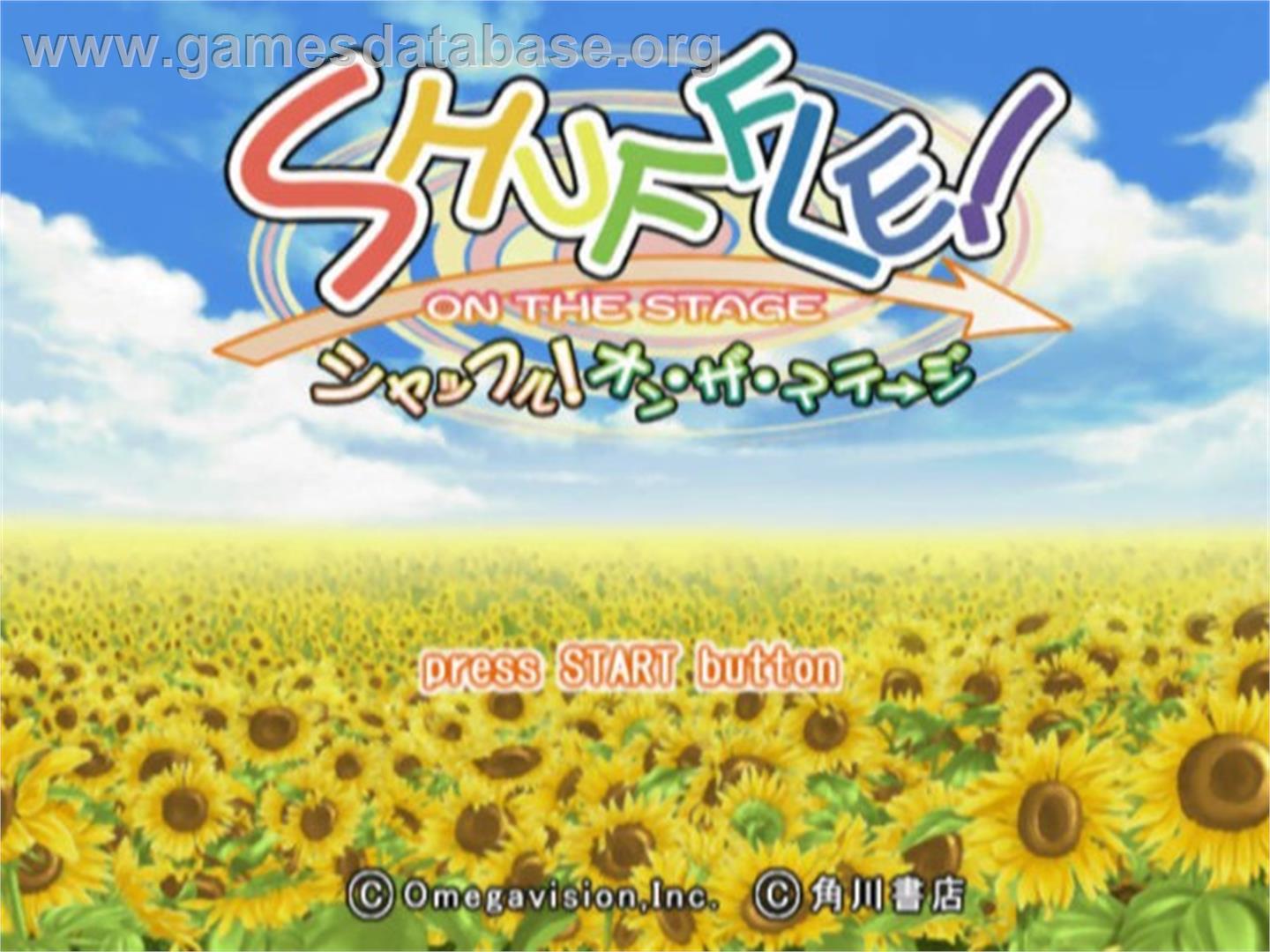 Shuffle! On The Stage - Sony Playstation 2 - Artwork - Title Screen