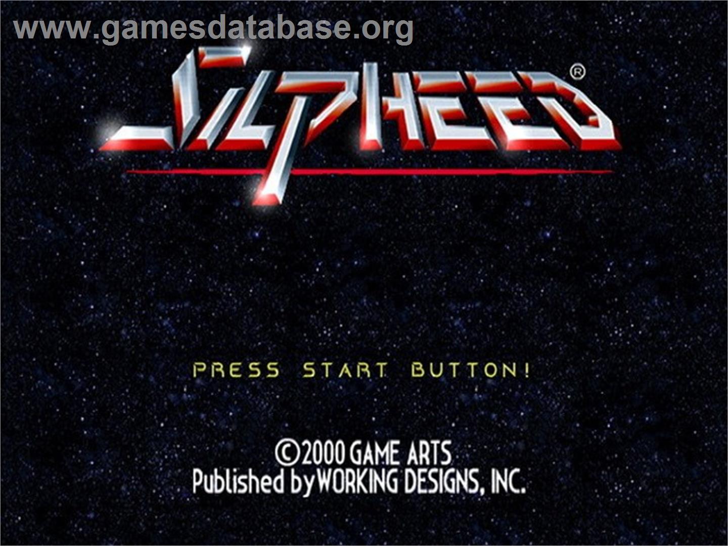 Silpheed - The Lost Planet - Sony Playstation 2 - Artwork - Title Screen