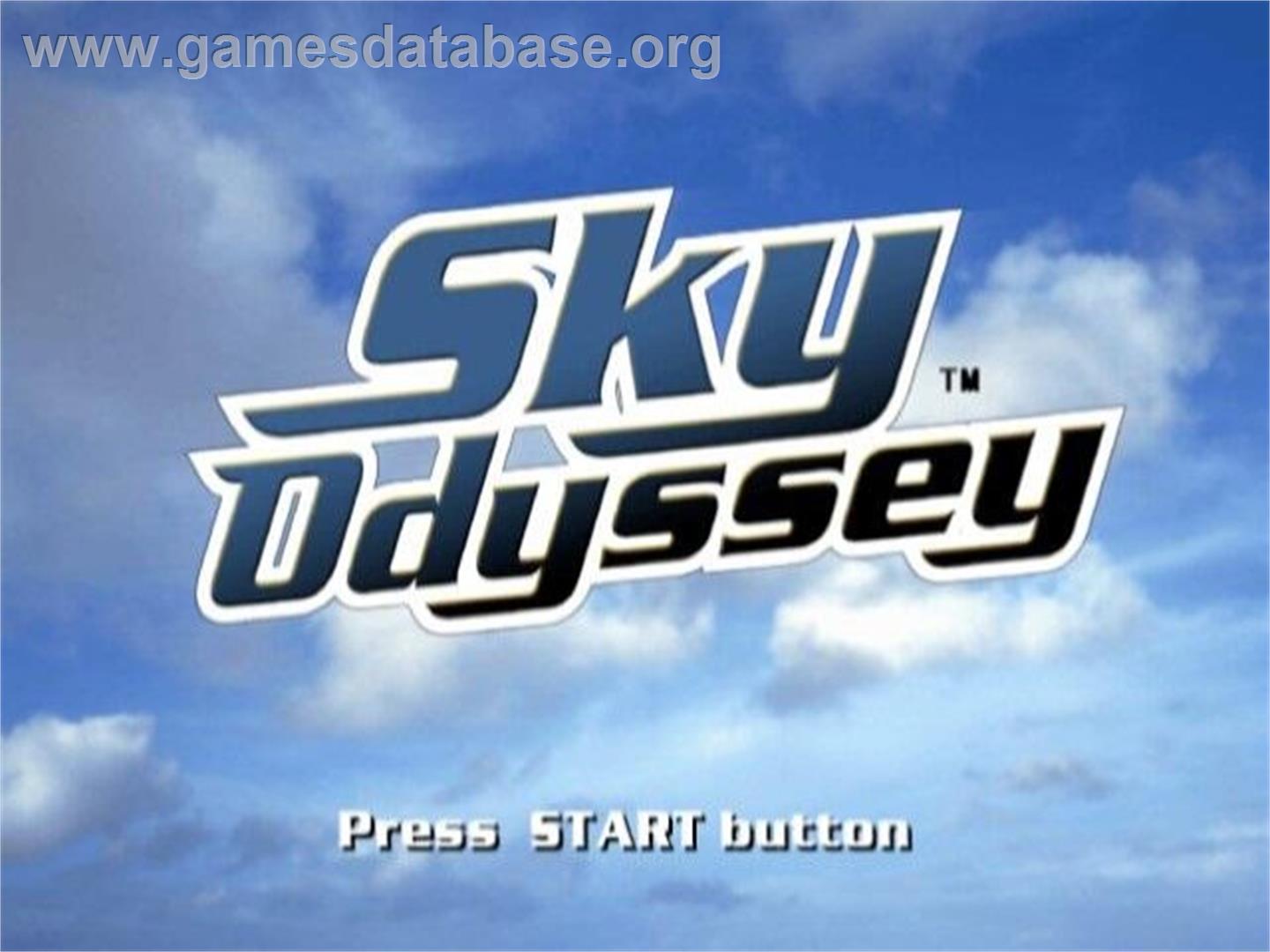Sky Odyssey - Sony Playstation 2 - Artwork - Title Screen