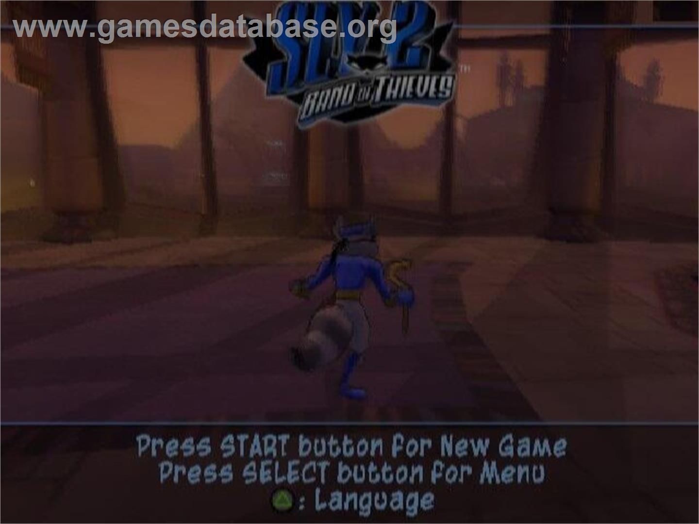 Sly 2 - Band Of Thieves - Sony Playstation 2 - Artwork - Title Screen