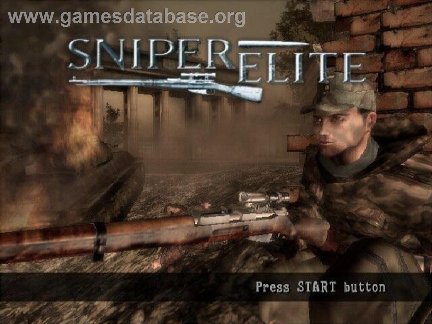 Sniper Elite - Sony Playstation 2 - Artwork - Title Screen