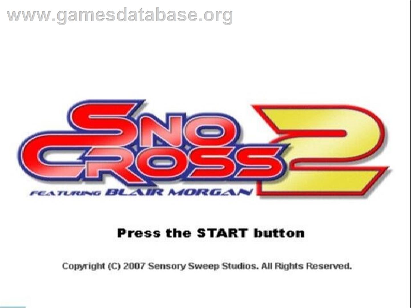 Snocross 2 - Sony Playstation 2 - Artwork - Title Screen