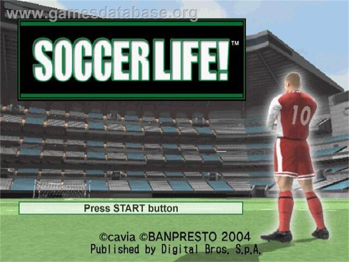 Soccer Life! - Sony Playstation 2 - Artwork - Title Screen