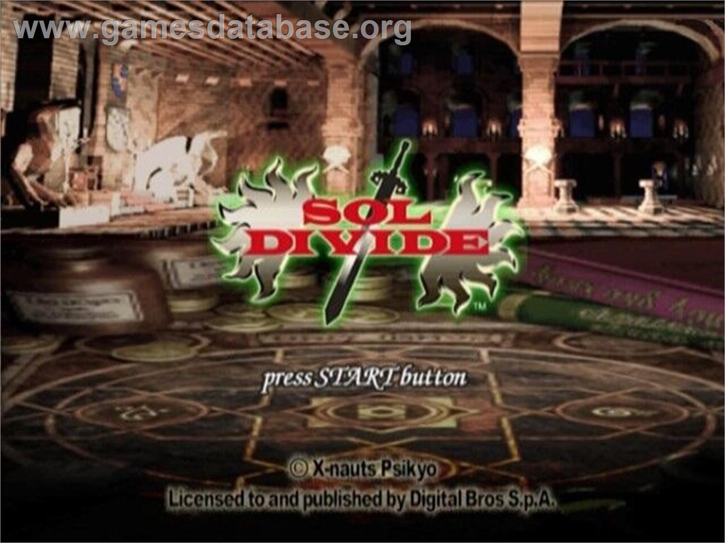 Sol Divide - Sony Playstation 2 - Artwork - Title Screen