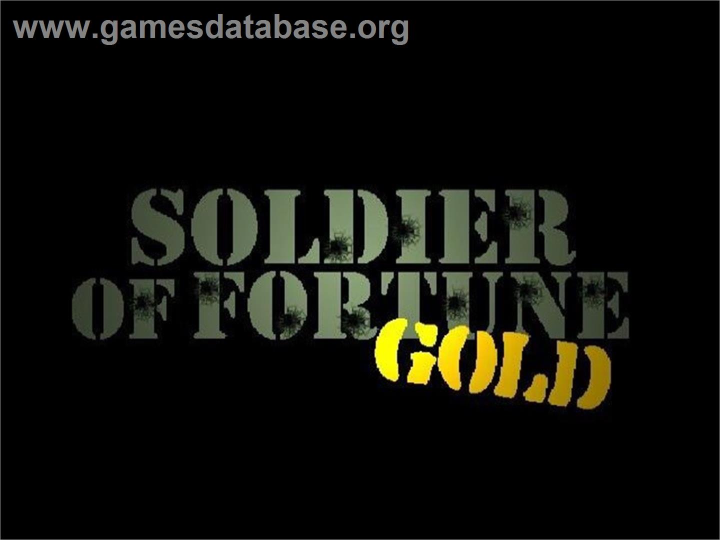 Soldier Of Fortune - Gold Edition - Sony Playstation 2 - Artwork - Title Screen