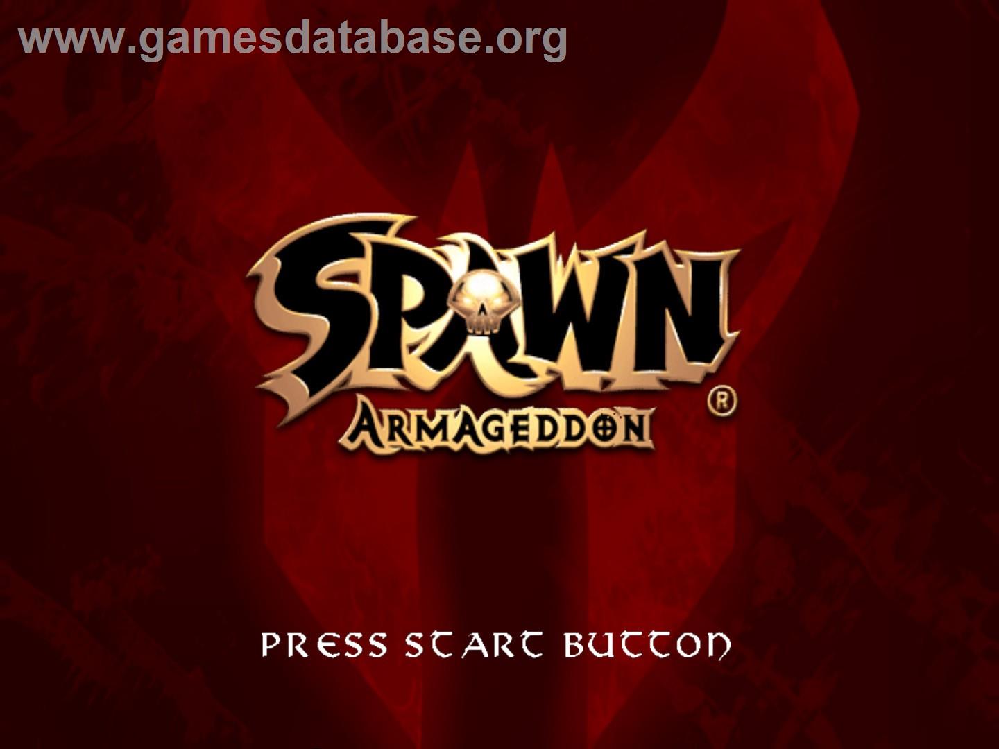 Spawn Armageddon - Sony Playstation 2 - Artwork - Title Screen