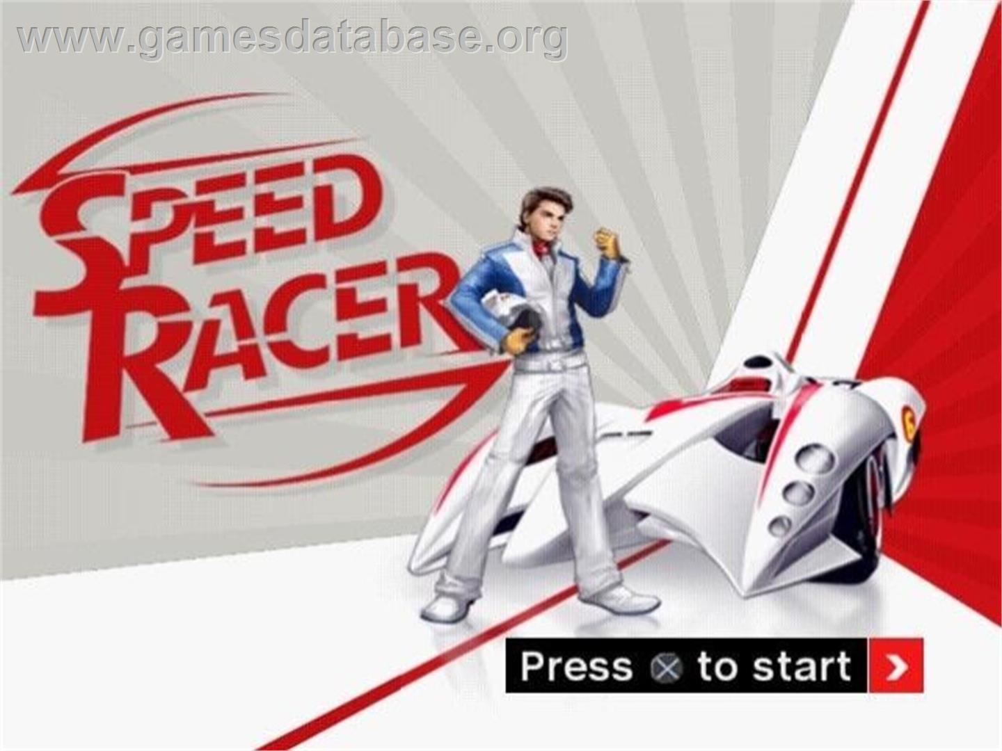 Speed Racer - Le Jeu Vidéo - Sony Playstation 2 - Artwork - Title Screen
