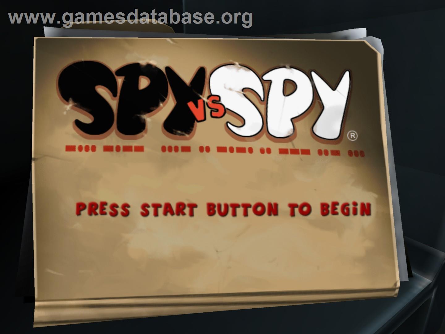 Spy Vs. Spy - Sony Playstation 2 - Artwork - Title Screen
