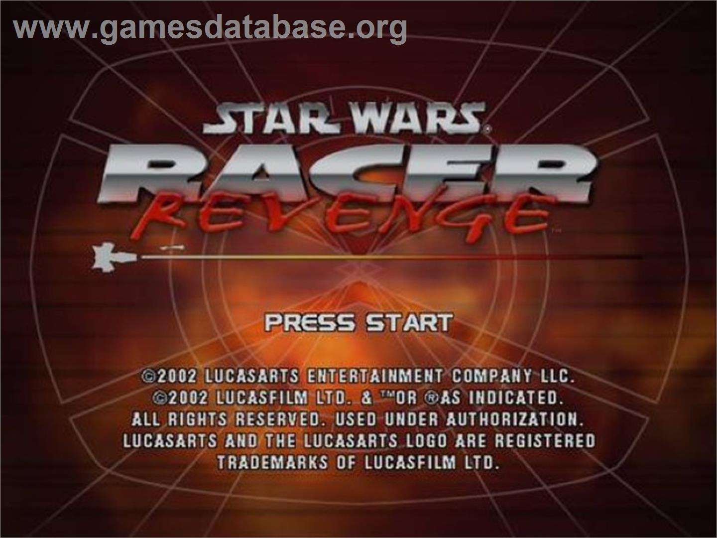 Star Wars - Racer Revenge - Sony Playstation 2 - Artwork - Title Screen