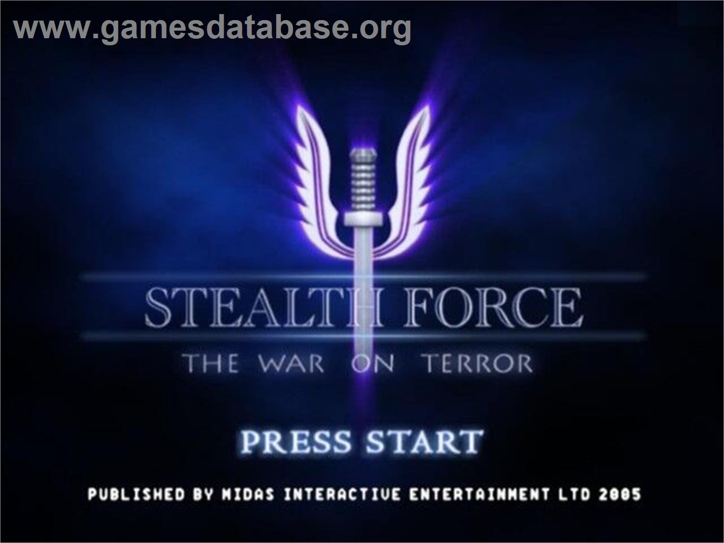 Stealth Force - The War On Terror - Sony Playstation 2 - Artwork - Title Screen