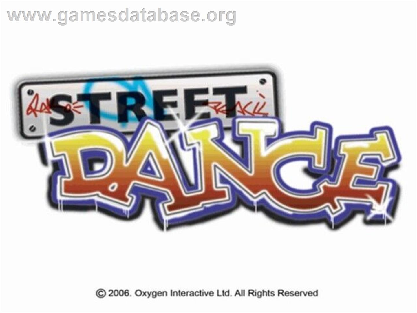 Street Dance - Sony Playstation 2 - Artwork - Title Screen