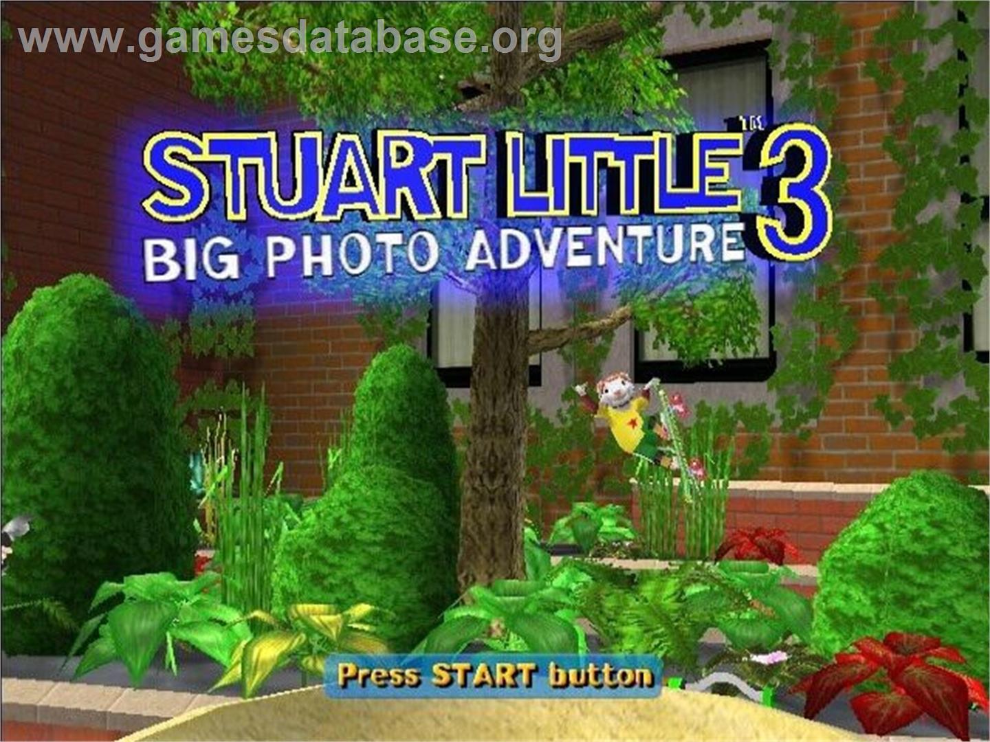 Stuart Little 3 - L'aventure Photographique - Sony Playstation 2 - Artwork - Title Screen