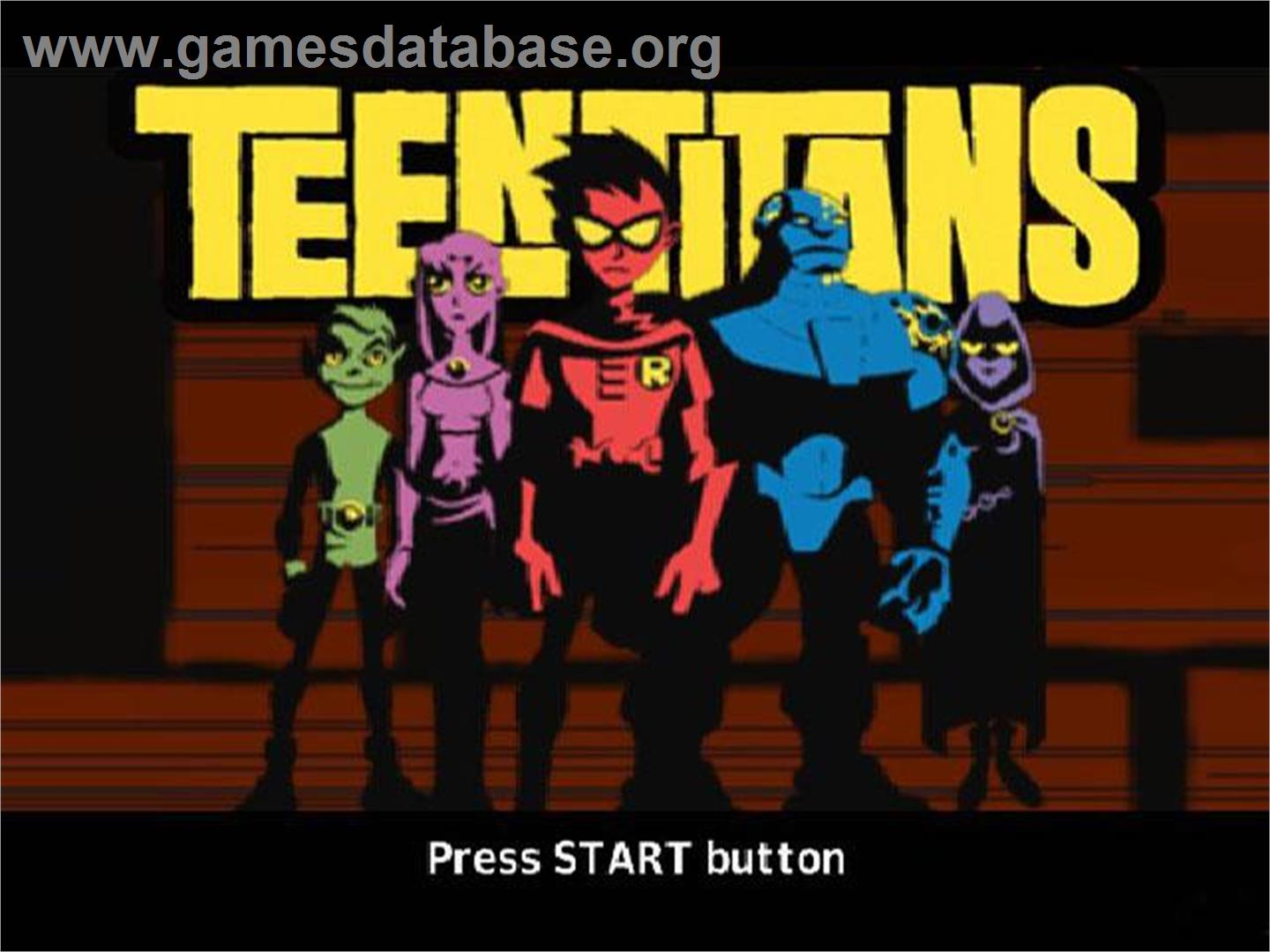 Teen Titans - Sony Playstation 2 - Artwork - Title Screen