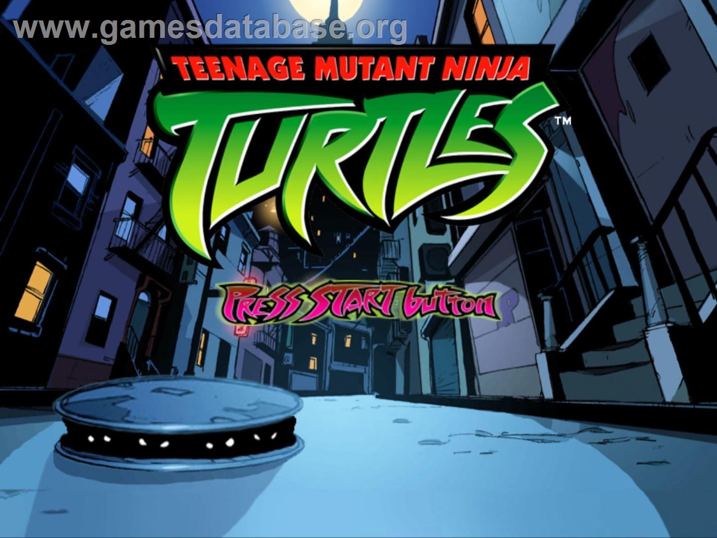 Teenage Mutant Ninja Turtles - Sony Playstation 2 - Artwork - Title Screen