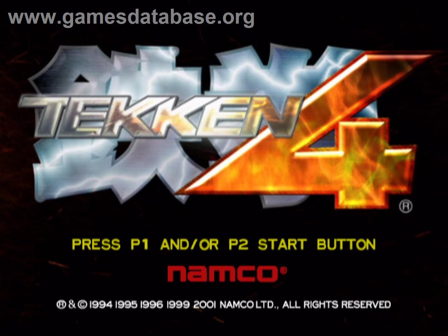Tekken 4 - Sony Playstation 2 - Artwork - Title Screen