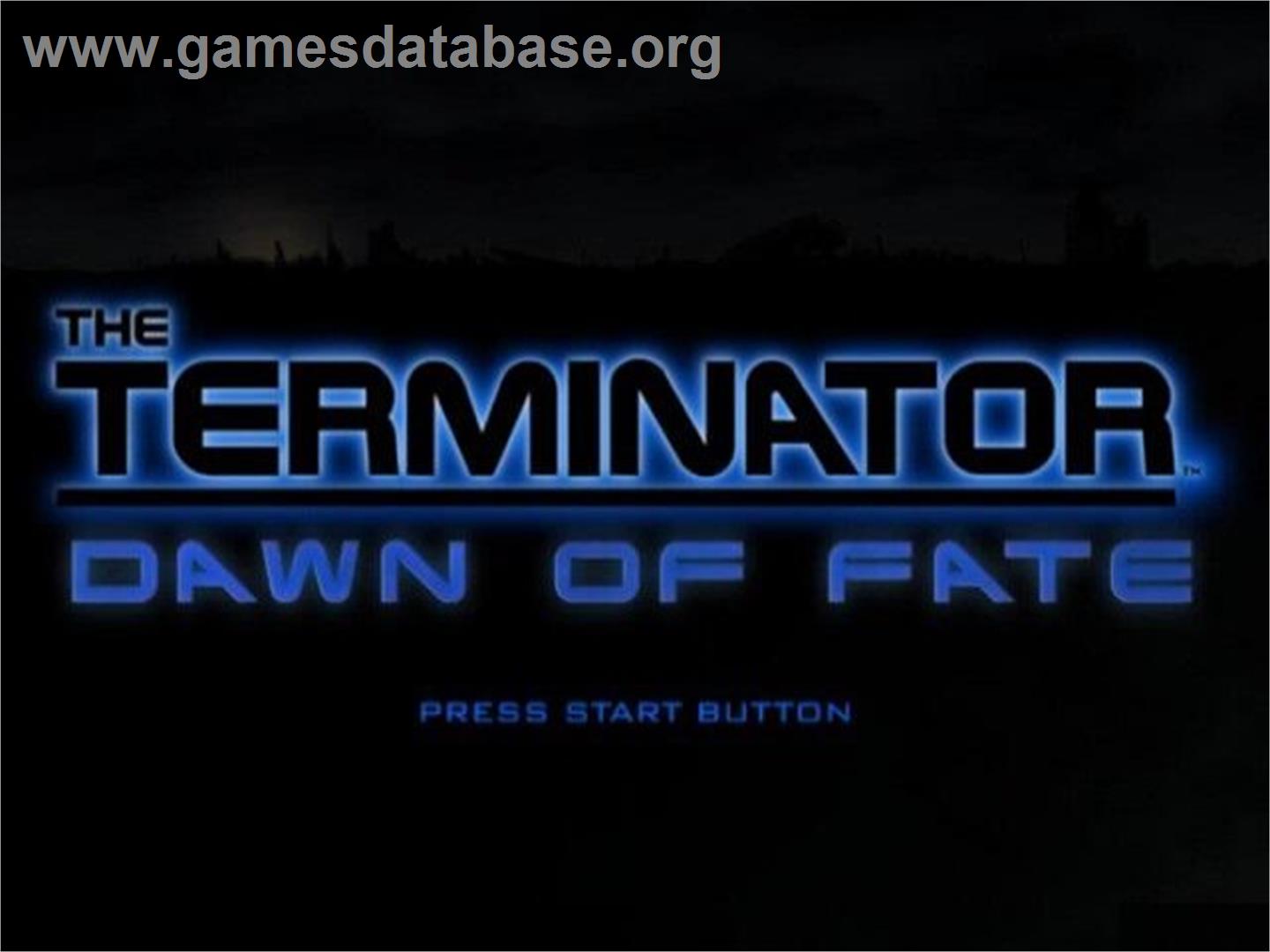 Terminator - Un Autre Futur, The - Sony Playstation 2 - Artwork - Title Screen