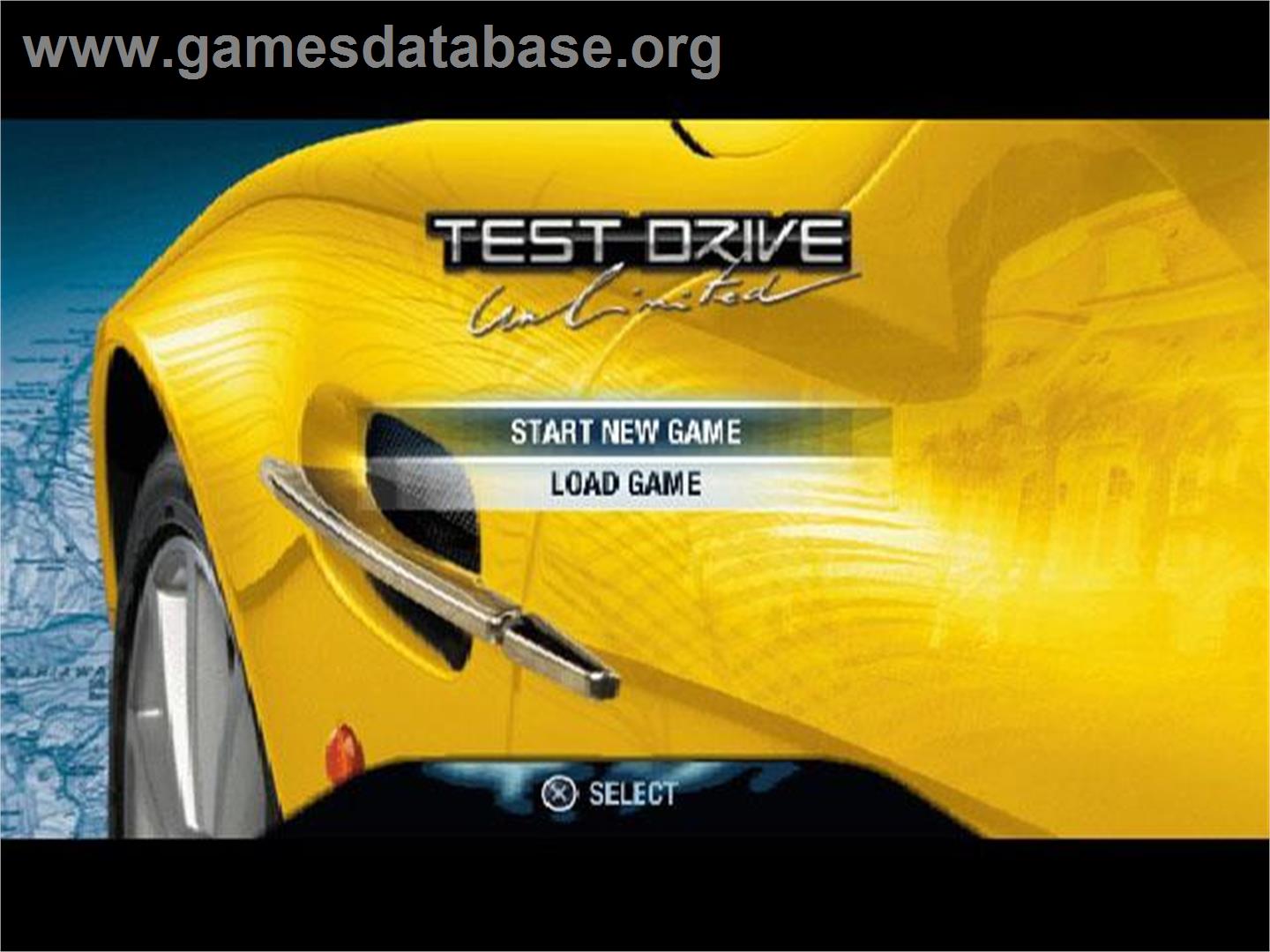 Test Drive Unlimited - Sony Playstation 2 - Artwork - Title Screen