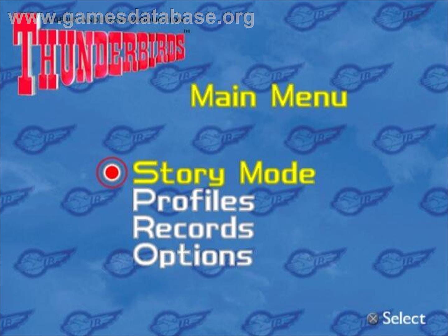 Thunderbirds - Sony Playstation 2 - Artwork - Title Screen