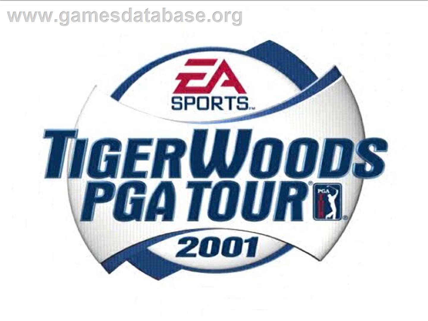 Tiger Woods Pga Tour 2001 - Sony Playstation 2 - Artwork - Title Screen